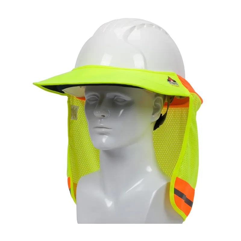 Pip 396-801FR-YEL Hard Hat Visor FR Treated High Visibility Yellow With Silver Reflective